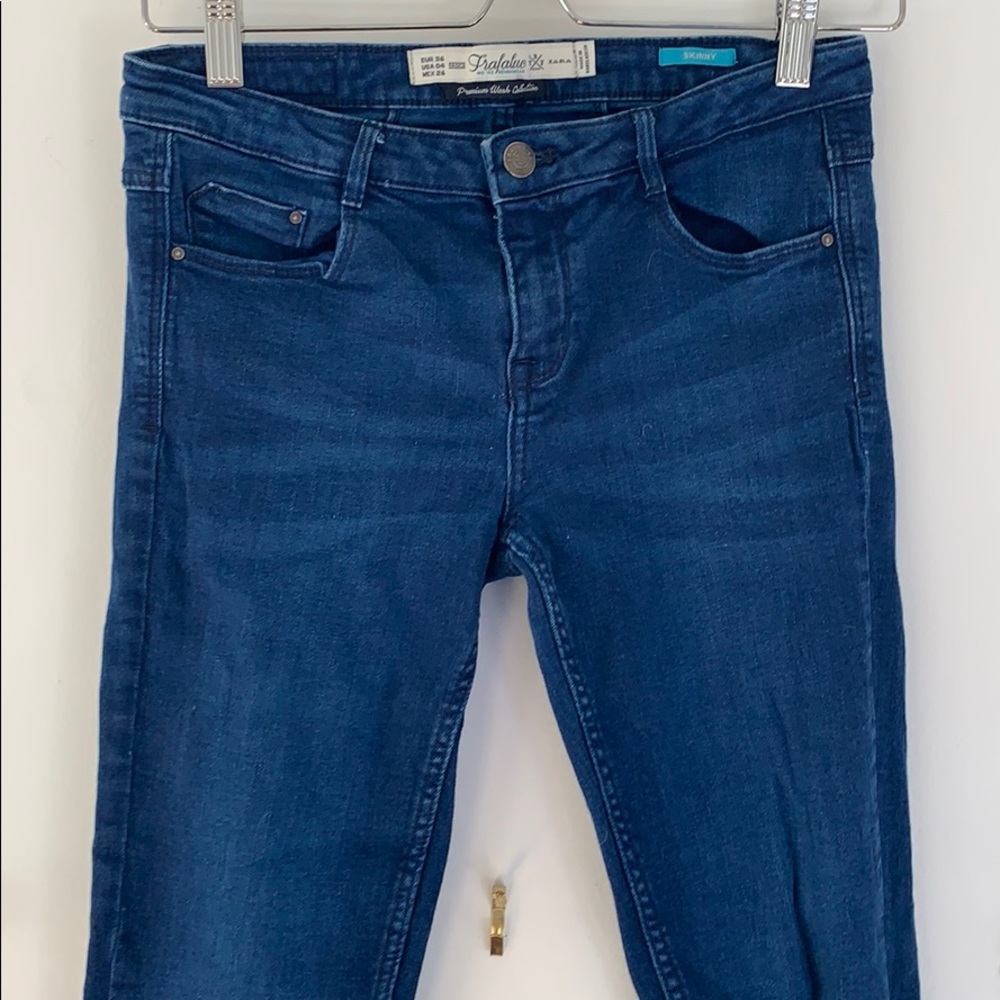 Zara Premium Wash Collection Stretch Skinny Jeans